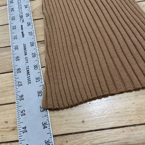 ASOS Design Pants Women 6 Tall Brown Knit Stretch High Rise Flare Ribbed Sweater - Picture 6 of 16